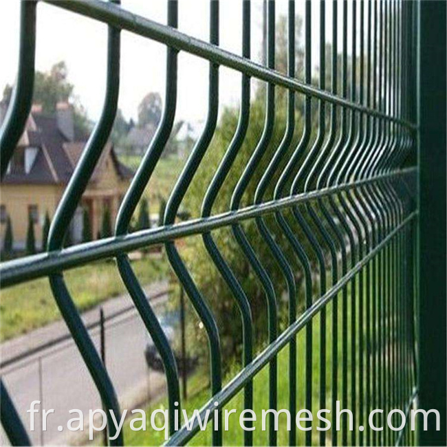 YQ Curvure Wired Mesh Fence / 3D Panneau de clôture soudée Prix d'usine